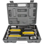 7-delni set kladiv in nakoval za kleparijo z vlaknenim ročajem