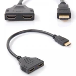 HDMI adapter moški na 2 ženska HDMI izhoda splitter satkit