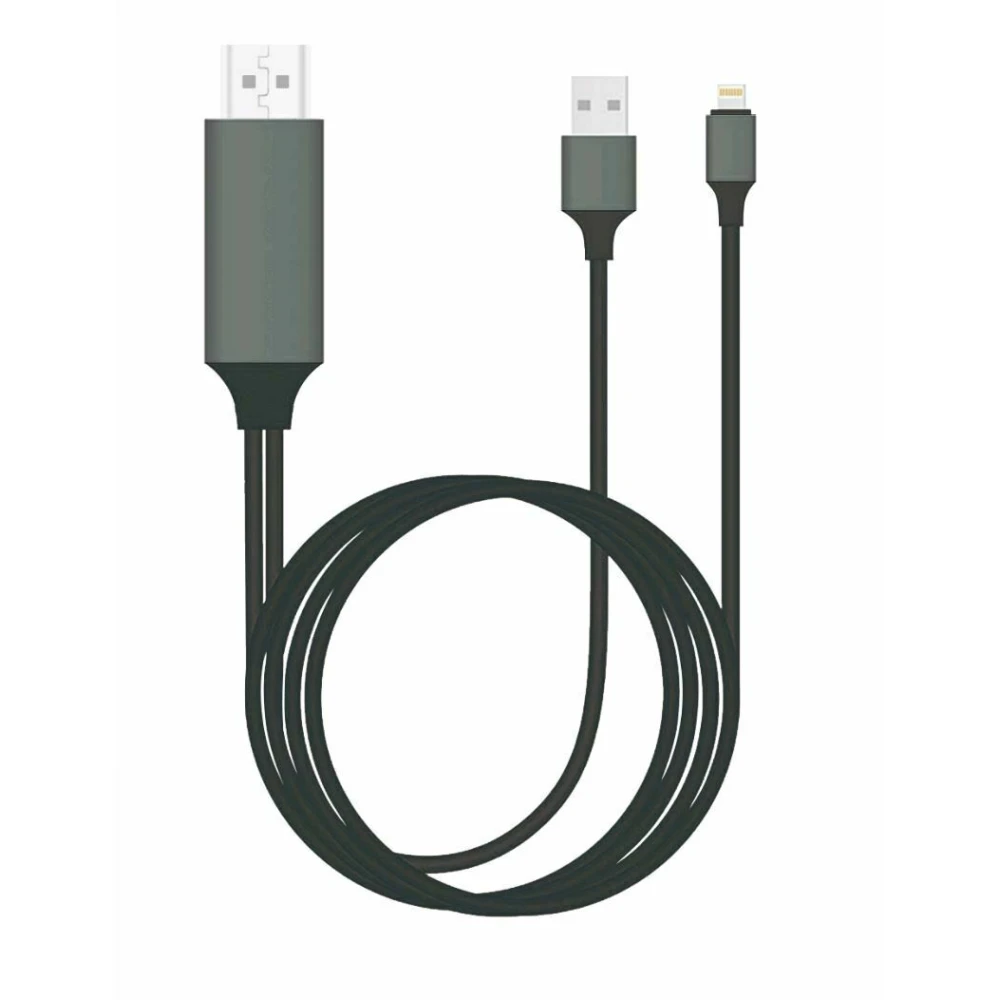 Lightning na HDMI adapter za iPhone - Apple HDTV kabel, združljiv z iOS