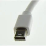 Imagen del adaptador Mini Displayport a HDMI en uso con proyector