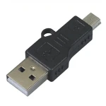 USB moški na Mini-USB moški adapter za vsestranske povezave