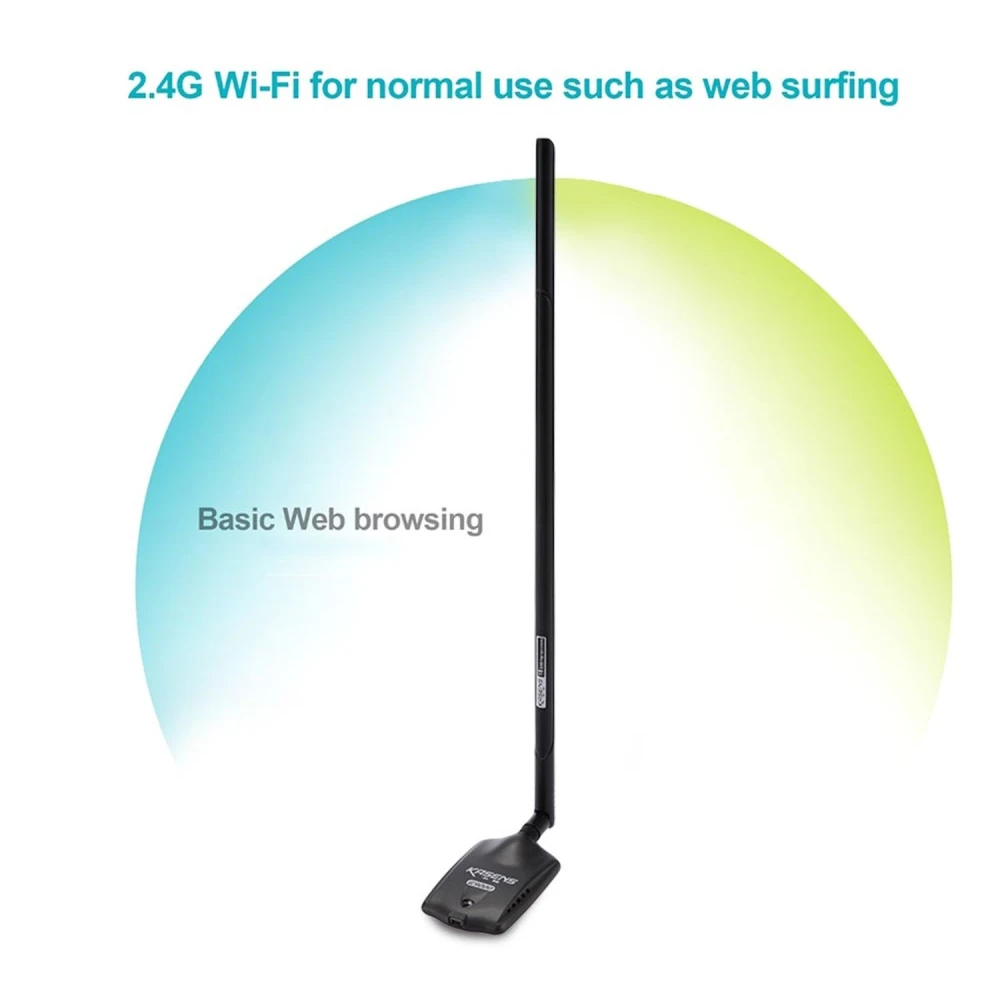 Adaptador Kasens G9000 conectado a ordenador con cable USB