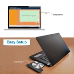 Imagen del adaptador wifi bluetooth usb 150mbps en uso conectado a un ordenador