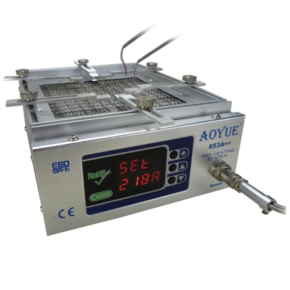 Aoyue 853a++ predgrevalna postaja z digitalnim nadzorom in raztegljivim nosilcem