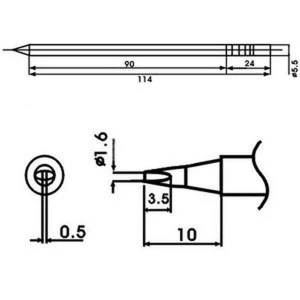 Aoyue LF-16D spajkalna konica z uporom - originalni nadomestni del