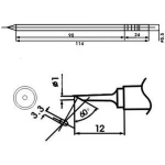 Aoyue LF-1C konica za spajkalnik z vgrajenim uporom za spajkalne postaje