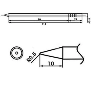 Aoyue LF-2B spajkalna konica z vgrajenim uporom za spajkalne postaje