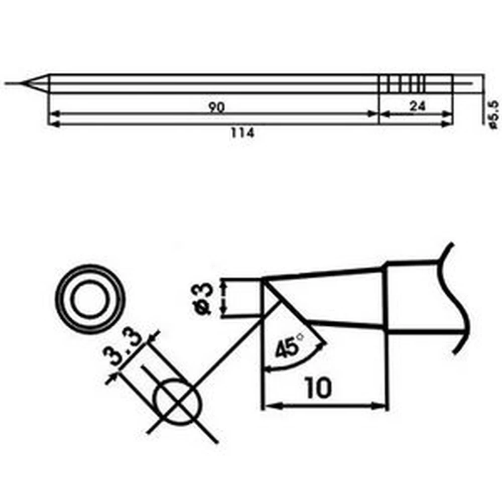 Aoyue LF-3BC konica za spajkalnik z uporom za spajkalne postaje