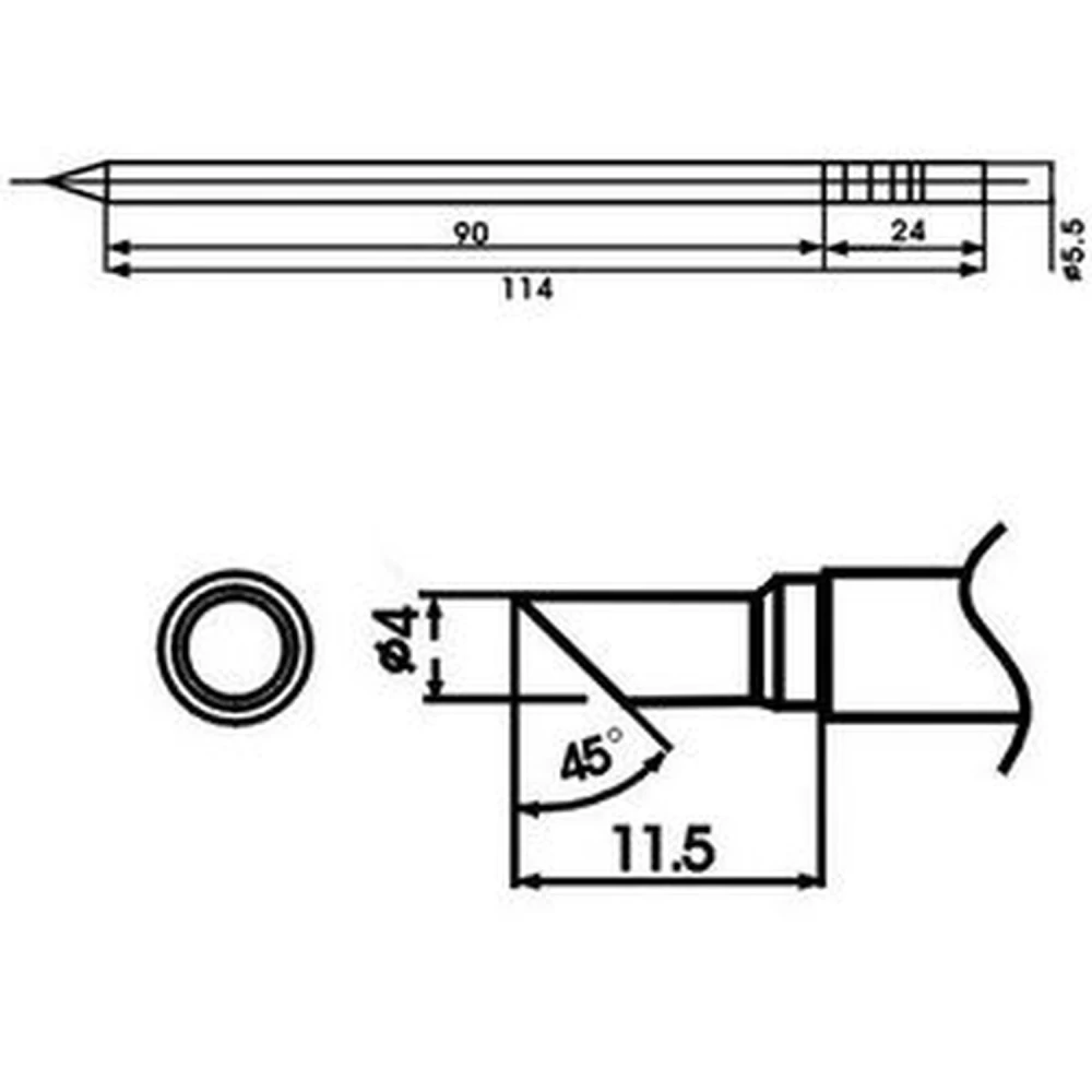 Aoyue LF-4C spajkalna konica z vgrajenim uporom za spajkalne postaje