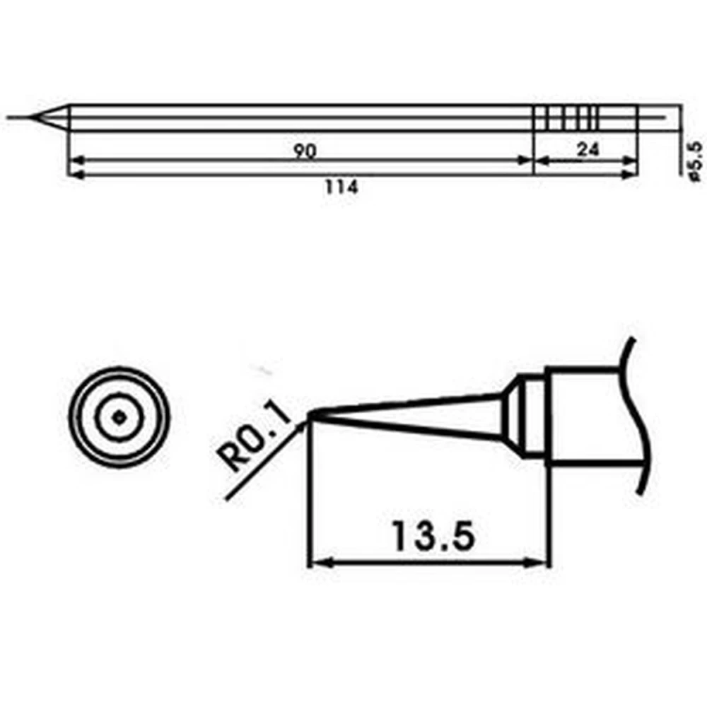 Aoyue LF-LI konica za spajkalnik z uporom - originalni rezervni del