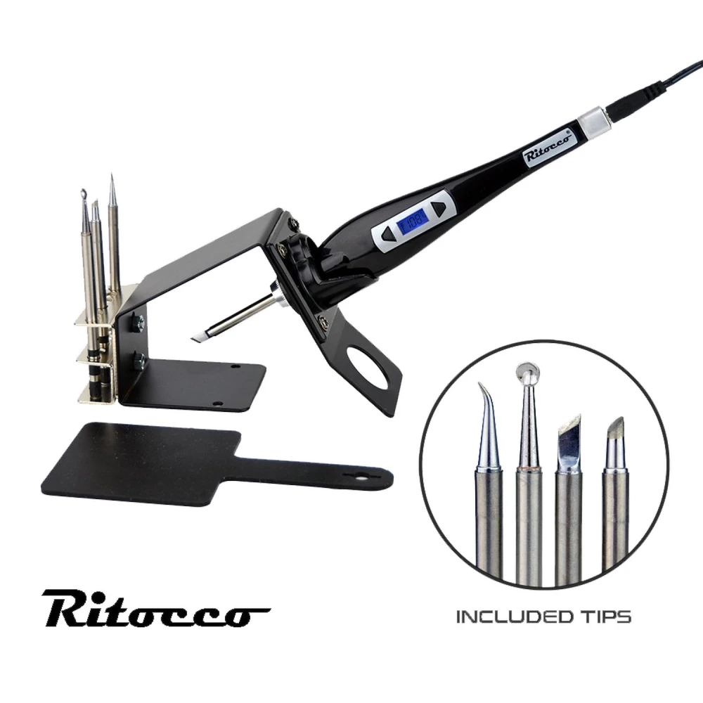 Detalle de las puntas intercambiables de la herramienta Aoyue Ritocco 3212