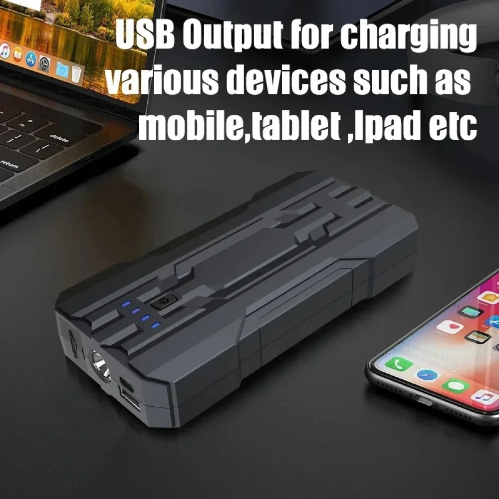 Zaganjalnik za avto 8000mAh Jumpstarter S301 kompakten in varen z LED SOS svetilko