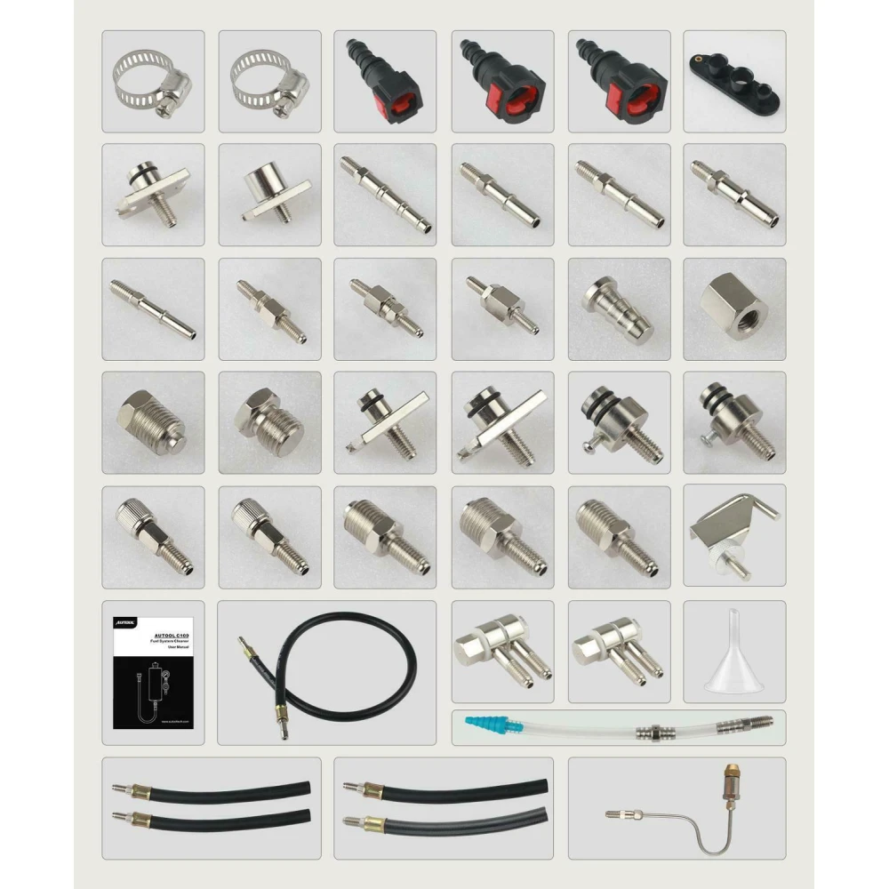 AUTOOL C100 čistilec bencinskih injektorjev z adapterji