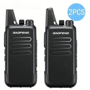 Baofeng Walkie Talkie T20 polnilni - 2 kosa s slušalkami