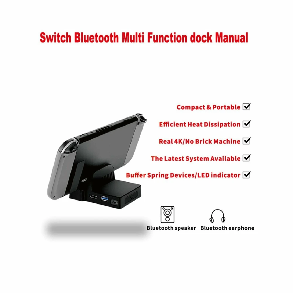 Prenosna dock postaja za Nintendo Switch - kompaktni mini dock HDMI USB