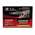 Motorna baterija AGM 12V 9Ah OUTDO HCZ10S-MF - Združljiva z Yuasa YTZ10S(-BS) / GTZ10S / ETZ10S