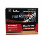 Motorna Baterija AGM 12V 5Ah OUTDO HCZ5D-MF - Kompatibilna Yuasa YTZ7S-BS / GTZ7S / ETZ5L-BS