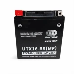 Motociklistična baterija AGM 12V 14Ah OUTDO UTX16-BS(MF) - Kompatibilna Yuasa YTX16-BS / GTX16-BS / ETX16-BS / 16-B