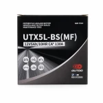 Motoristična baterija AGM 12V 5Ah OUTDO UTX5L-BS(MF) - Združljiva z Yuasa YTX5L-BS / GTX5L-BS / ETX5L-BS