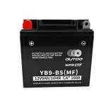 Motorna baterija AGM 12V 9Ah OUTDO YB9-BS(MF) - Združljiva z Yuasa YB9-B / GS GM9Z-3B-1 / GS YB9-B / 12N9-4B-1 (flooded)