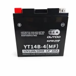Motorna baterija AGM 12V 12Ah OUTDO YT14B-4(MF) - Združljiva z Yuasa YT14B-BS / GT14B-BS / GT14B-4 / ETZ14B-BS / ET14B-4