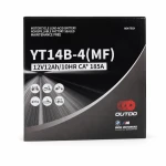 Motorna baterija AGM 12V 12Ah OUTDO YT14B-4(MF) - Združljiva z Yuasa YT14B-BS / GT14B-BS / GT14B-4 / ETZ14B-BS / ET14B-4