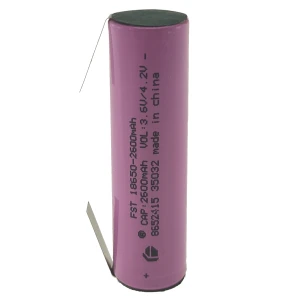 Amass Visokokakovostna polnilna baterija 18650 2600mAh 3,7V z varilno jezičko