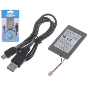 satkit Polnilna baterija za PS3 kontroler 1800mAh z USB polnilnim kablom za PlayStation 3