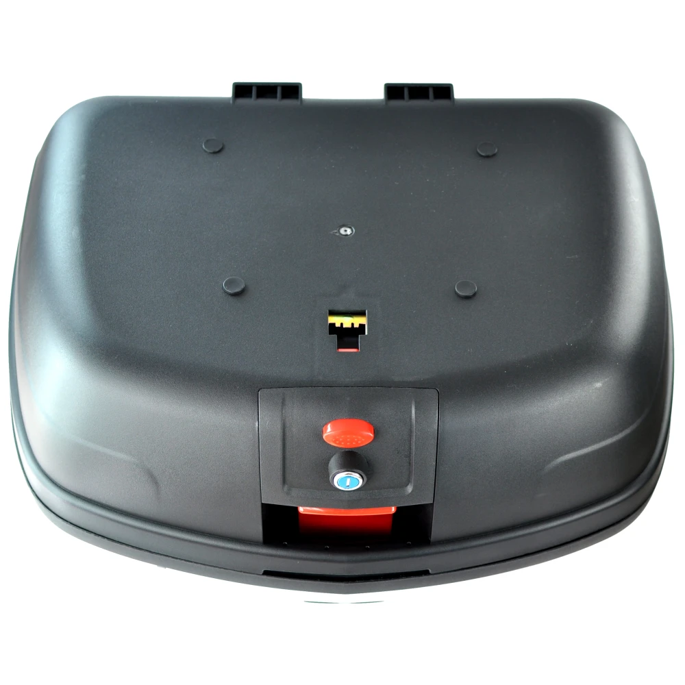 Univerzalni motoristični kovček 46 litrov srebrn - XXL kovček za 2 čeladi s ključavnico