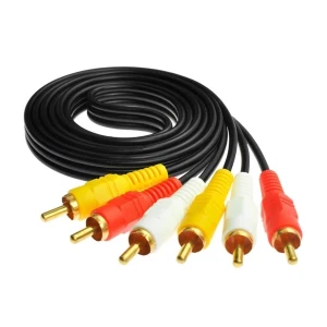 3 RCA kabel moški-moški za podaljšek kompozitnega zvoka in slike
