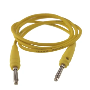 Rumeni banana testni kabel moški-moški 4mm 14AWG iz silikona