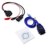 Paquete con cable diagnóstico Fiat 3 pin OBD2 KKL VAG 409.1 USB y CDs de software