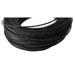 Cable silicona 14AWG negro enrollado mostrando su resistencia y flexibilidad