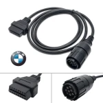 Cable diagnóstico ICOM ISPA para motocicleta BMW con conectores 10 y 16 pin