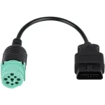 OBD2 kabel 9 pin na 16 pin za tovornjak Cummins - profesionalni diagnostični adapter