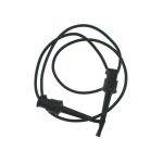 Detalle del cable test clip a test clip 50 cm negro TL2218 mostrando conectores