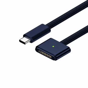Kabel USB-C na MagSafe 3 140W za MacBook Pro in Air – 2 m pleten, Midnight