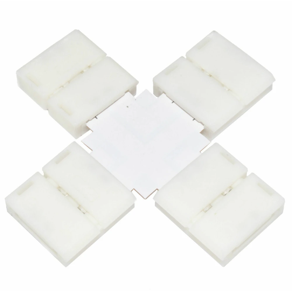 LED spojka s sponko Forma-X 10mm 4Pin 5050 RGB za LED trak