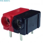 Površinski vgradni ženski banana konektor 4mm BS4571 Amass za PCB plošče