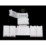 LED T-konektor 4 pin 10mm 5050 RGB za LED trakove YourLed