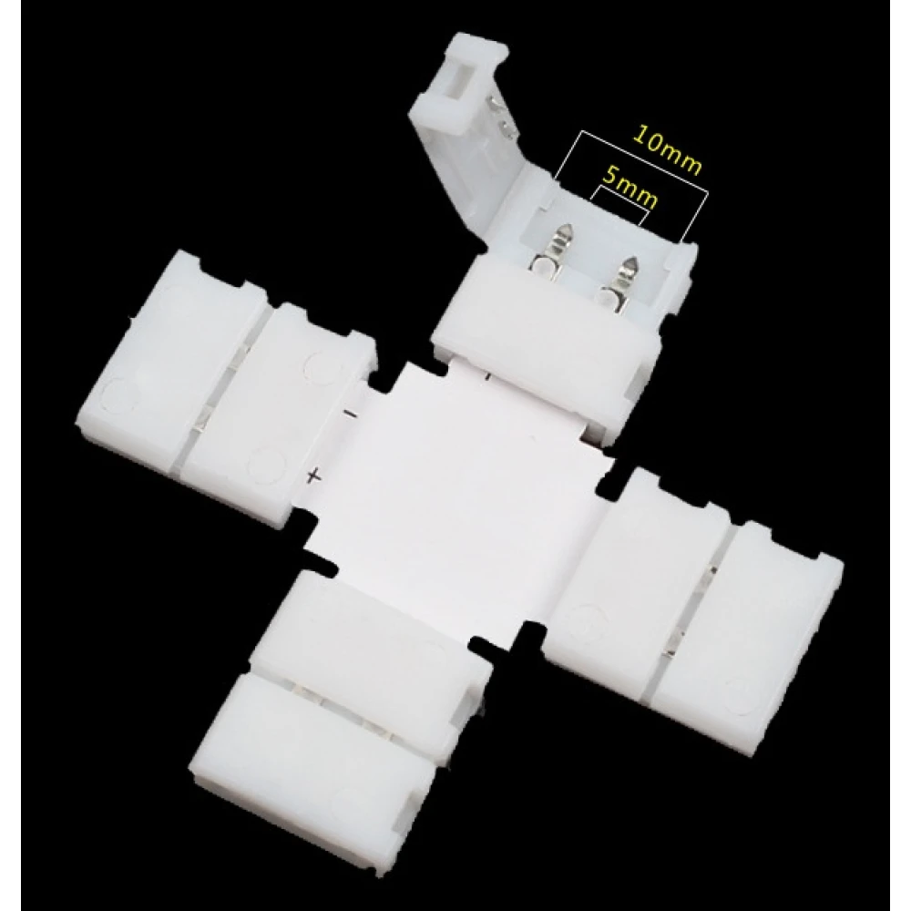 LED clip X konektorji 10mm 2 pin 5050 RGB za LED trakove