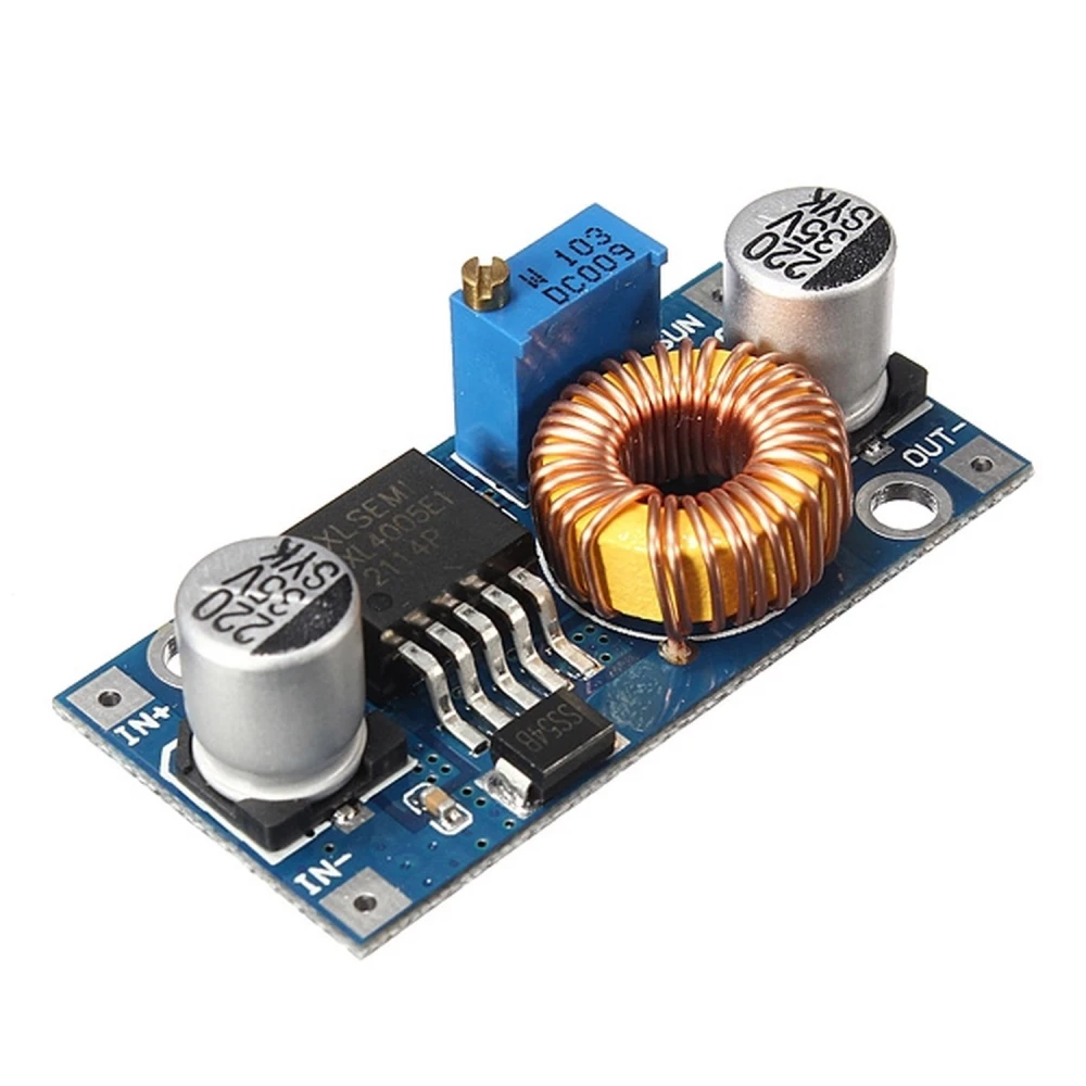 DC-DC pretvornik XL4005E nastavljiv napajalnik 5A 1.25V-32V za Arduino in elektroniko