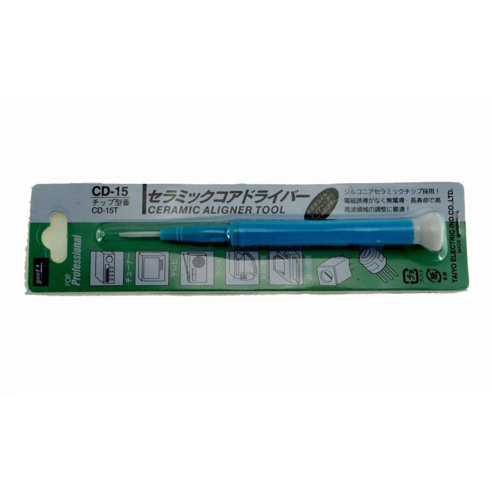 Keramični nastavitveni izvijač za potenciometre GOOT CD-15 1,3mmx0,4mm