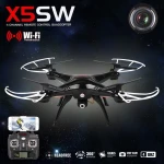 Drone Syma X5SW s HD kamero in WiFi - črn quadcopter 4CH 6Axis Gyro