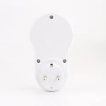 Detalle de pantalla LCD y botones de programación del enchufe temporizador digital