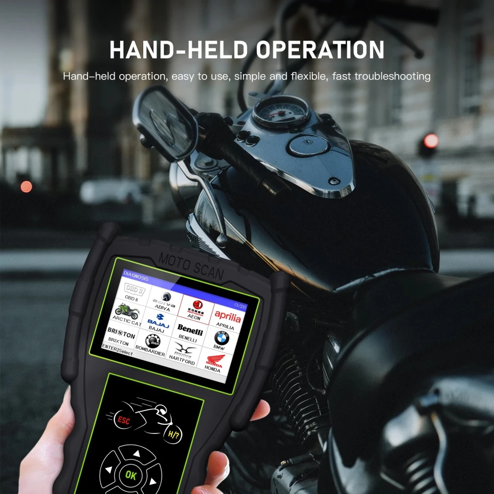 Diagnostični skener za motor OBD JDiag M100 Pro za KTM, Honda, Yamaha, Kawasaki, BMW