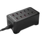 USB polnilna postaja 10 vrat z IQ Charge - 50W 12A, 2.4A na vrata