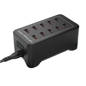 USB polnilna postaja 10 vrat z IQ Charge - 50W 12A, 2.4A na vrata