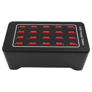 USB polnilna postaja 20 vrat z IQ Charge - 100W in 2.4A na vrata