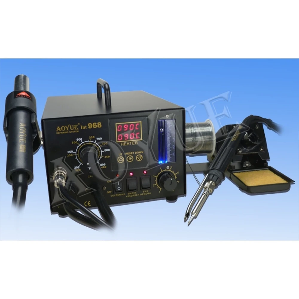 Spajkalna postaja Aoyue 968 z digitalnim upravljanjem in odsesavanjem dima